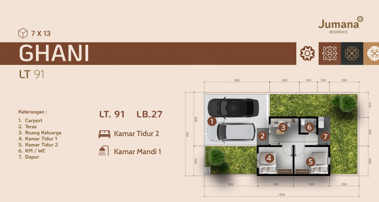 Dijual Rumah Baru Minimalis di Jumana Residence Sidoarjo - Thumbnail 3