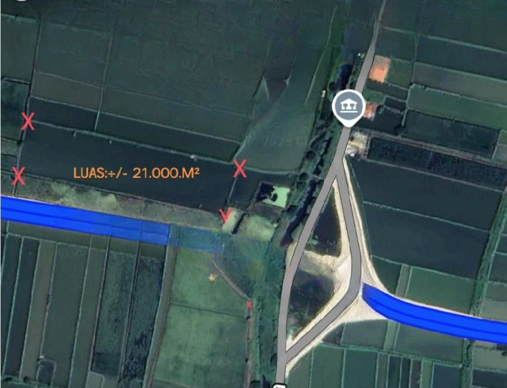 Dijual Tambak Lokasi Strategis di Kawasan Jalan Lingkar Utara Lamongan - Image 1