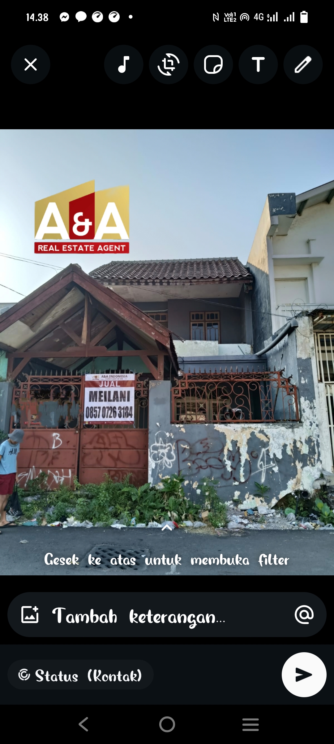 Dijual Rumah Minimalis di Sawahan, Surabaya Selatan - Image 1
