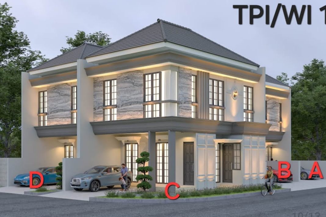 Dijual 4 Unit Rumah Baru Kawasan Nyaman di Taman Pondok Indah, Wiyung – Surabaya Barat - Image 1