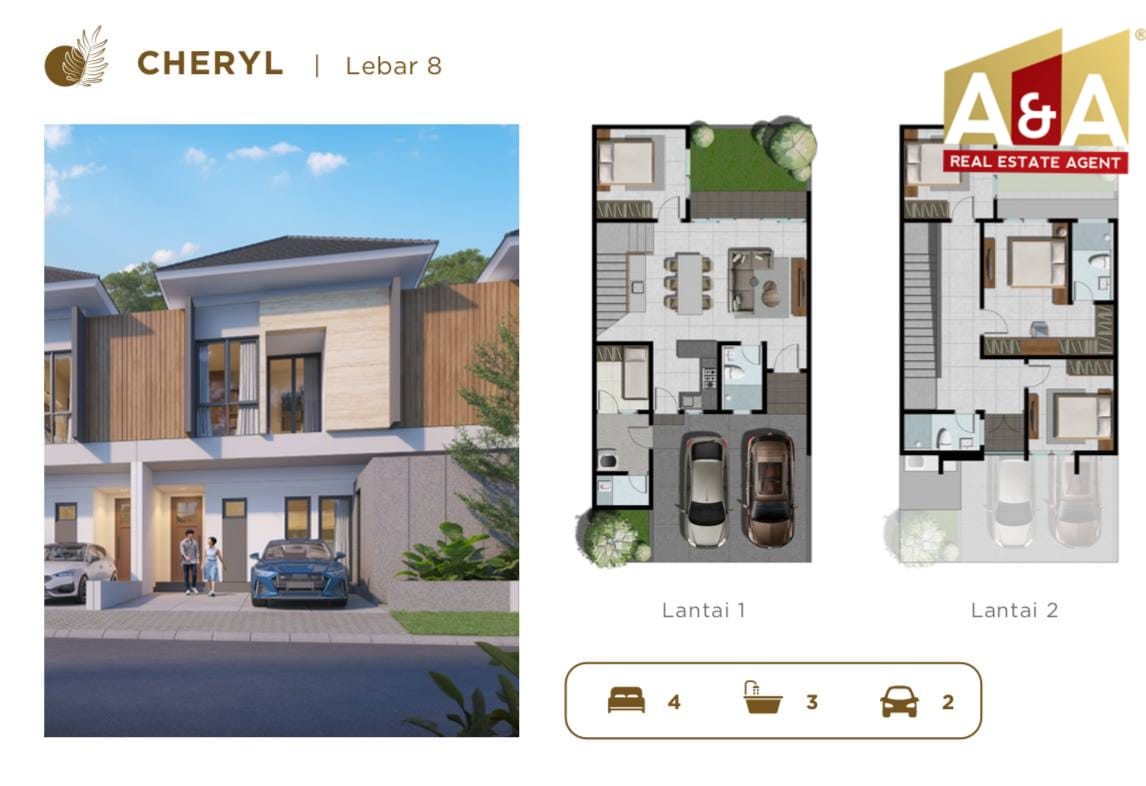 Dijual Rumah Mewah Baru Cluster Alba Lokasi Premium Elite Graha Famili, Surabaya Barat - Thumbnail 2