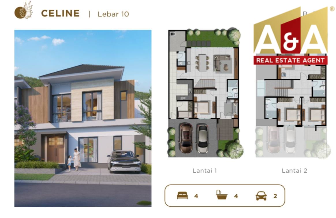 Dijual Rumah Mewah Baru Cluster Alba Lokasi Premium Elite Graha Famili, Surabaya Barat - Image 1
