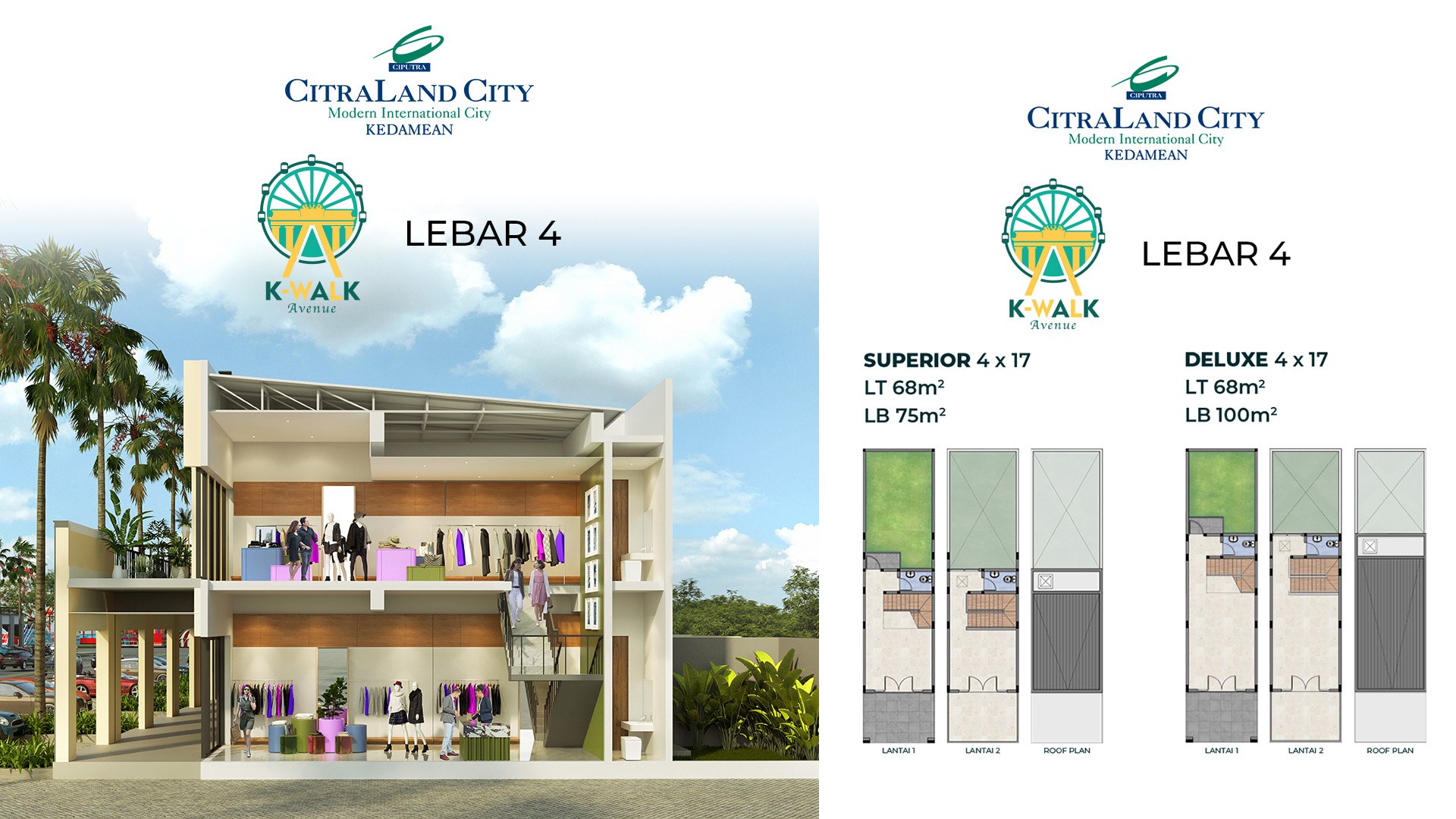 Dijual Ruko Modern Strategis di K-Walk Avenue Citraland Kedamean Gresik - Image 1