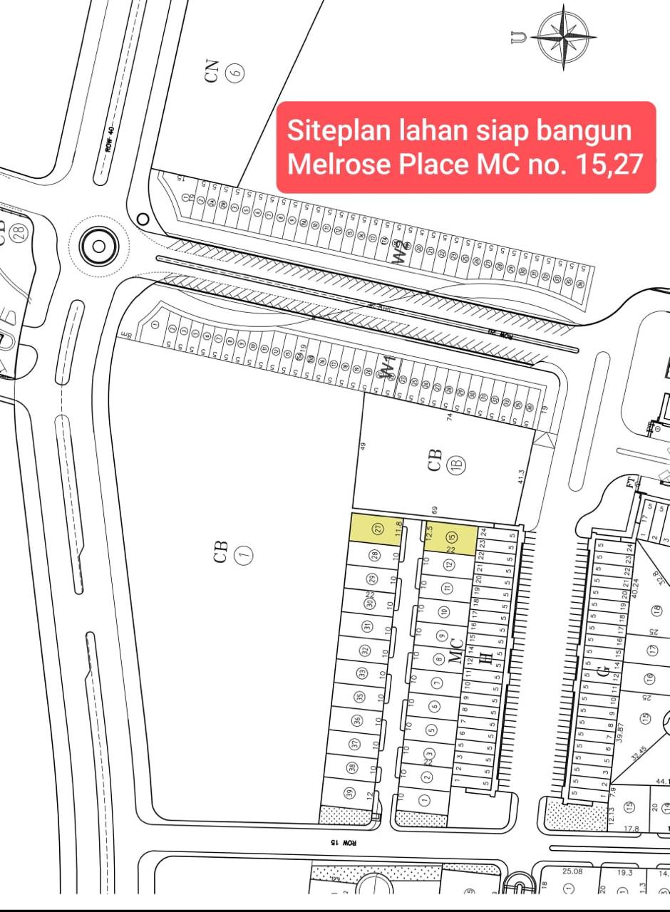 Dijual Tanah Kavling Primary Dekat Gwalk Melrose Place Citraland Surabaya Barat - Image 1