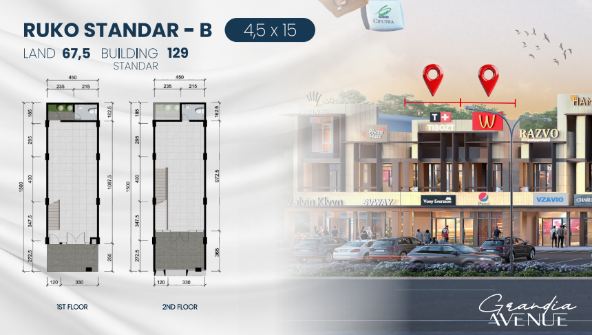 Dijual Ruko Baru Strategis di Grandia Avenue Citraland Utara Surabaya Barat - Thumbnail 3