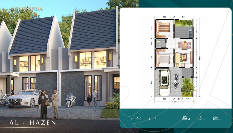 Dijual Rumah Baru Minimalis di Adya Safira Sidoarjo - Thumbnail 2