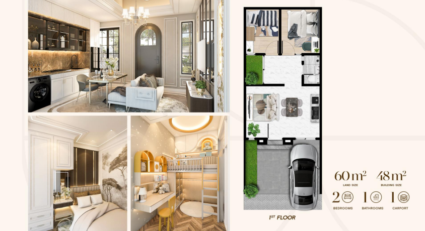 Dijual Rumah Baru Modern Minimalis di South Houston Mansion Nine Surabaya Barat - Thumbnail 2