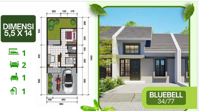 Dijual Rumah Baru Murah di Grand Park Anggaswangi Sidoarjo - Thumbnail 2