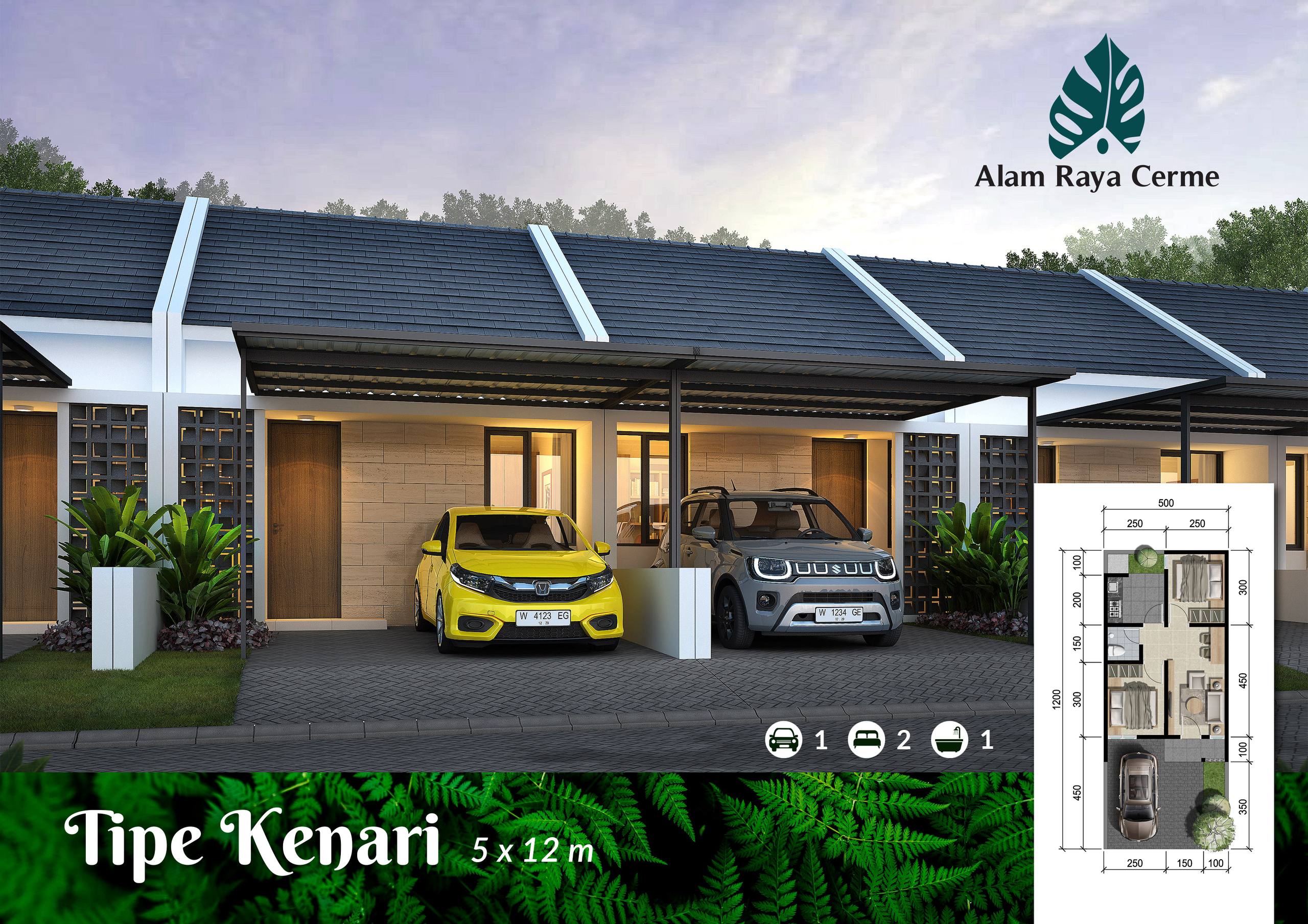 Dijual Rumah Baru Nyaman di Alam Raya Cerme Gresik - Thumbnail 2