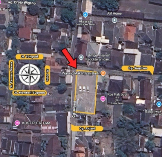 Dijual Lelang Tanah Luas Lokasi Strategis di Mergangsan Pusat Kota Yogyakarta - Image 1