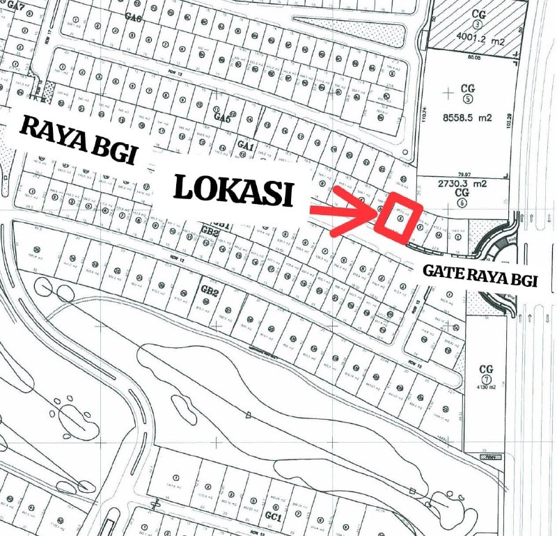 Dijual Tanah Kavling Eksklusif di Raya Bukit Golf International Citraland Surabaya Barat - Image 1