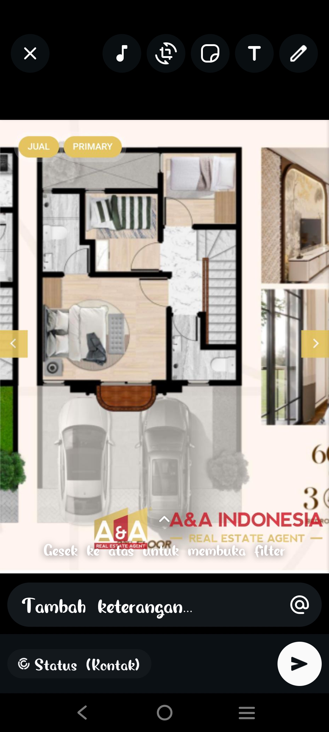 Dijual Rumah Baru Modern Murah di South Mansion Nine Surabaya Barat - Thumbnail 3