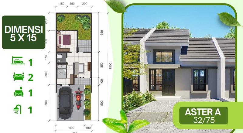 Dijual Rumah Baru Murah di Grand Park Anggaswangi Sidoarjo - Image 1