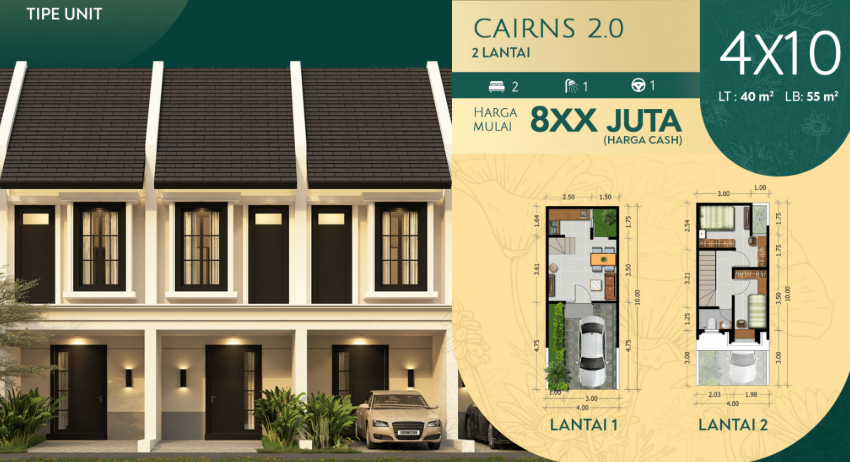Dijual Rumah Baru 2 Lantai Murah di Regency One Eastpoint Tahap 2 Surabaya Timur - Thumbnail 2