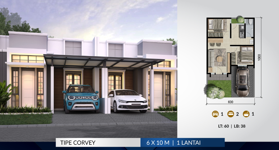 Dijual Rumah Baru Murah di Golden East Kebomas Gresik - Thumbnail 3