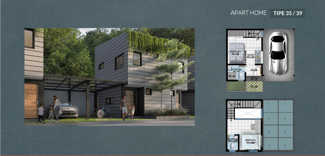 Dijual Rumah Baru Eksklusif di Kvadra The Araya Malang Jawa Timur - Thumbnail 2