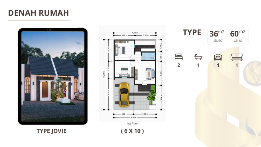 Dijual Rumah Baru Modern di The Oso Kedamean Gresik - Thumbnail 4