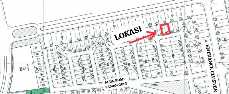 Dijual Tanah Kavling di Taman Golf Terdepan Citraland Surabaya Barat - Image 1