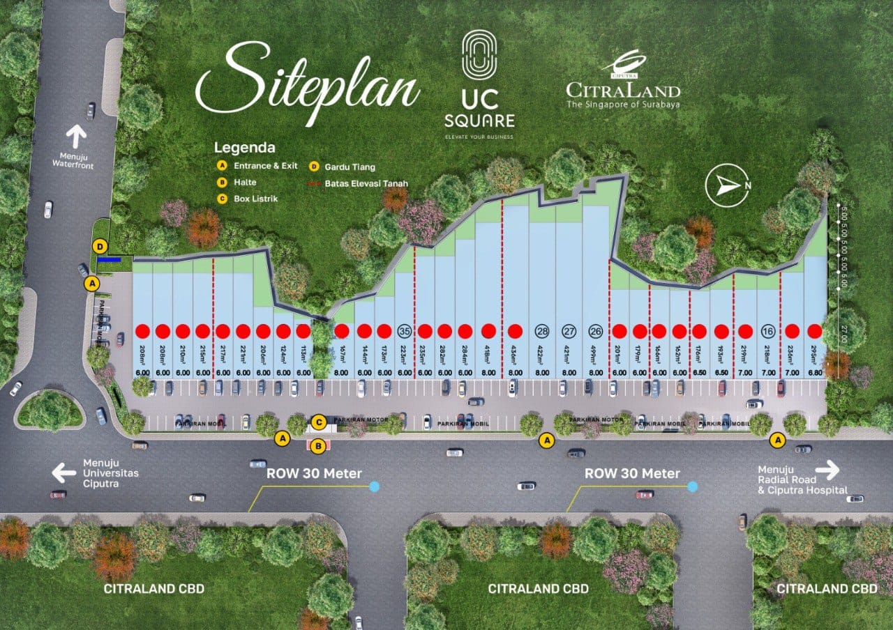 Dijual Tanah Kavling Komersial di UC Square Lokasi Premium Citraland Surabaya Barat - Thumbnail 2