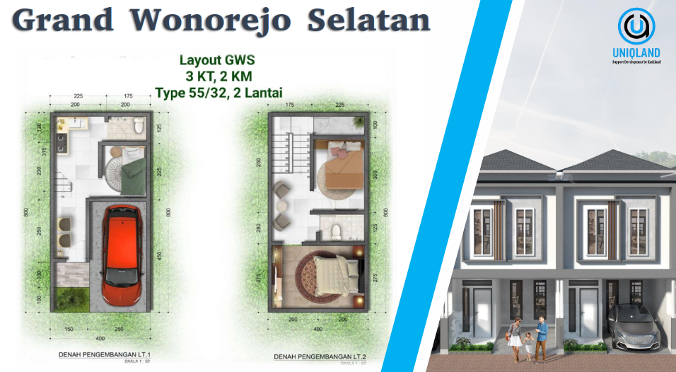 Dijual Rumah Baru di Lokasi Strategis di Grand Wonorejo Selatan Surabaya Timur - Thumbnail 2