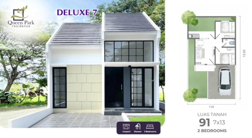 Dijual Rumah Baru Murah di Queen Park Residence Sidoarjo - Thumbnail 3