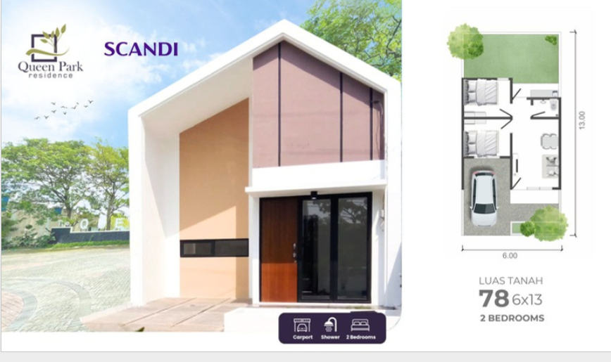 Dijual Rumah Baru Murah di Queen Park Residence Sidoarjo - Thumbnail 2
