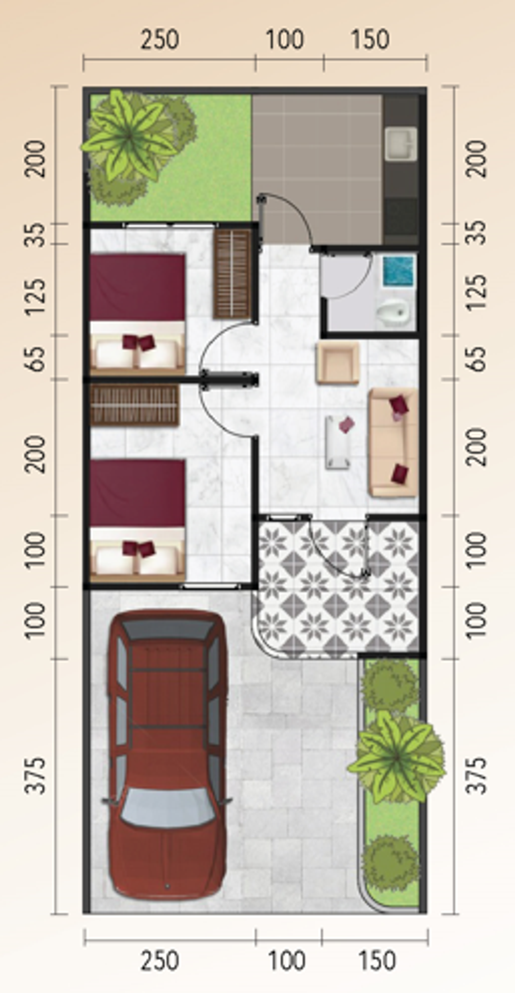 Dijual Rumah Baru Nyaman di The Fazza 2 De Naila Village Gresik - Thumbnail 2