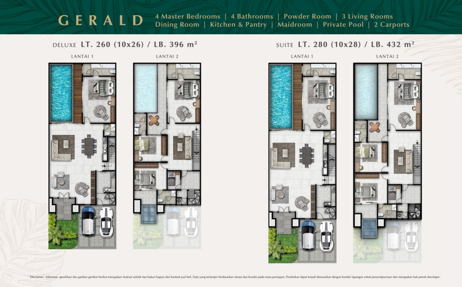 Dijual Rumah Baru Eksklusif di Cluster Belvedere Pakuwon Indah Surabaya Barat - Thumbnail 4
