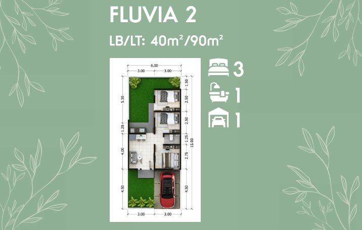 Dijual Rumah Baru Nyaman di Cluster Breeze Harmony Puri Surya Jaya Sidoarjo - Thumbnail 4