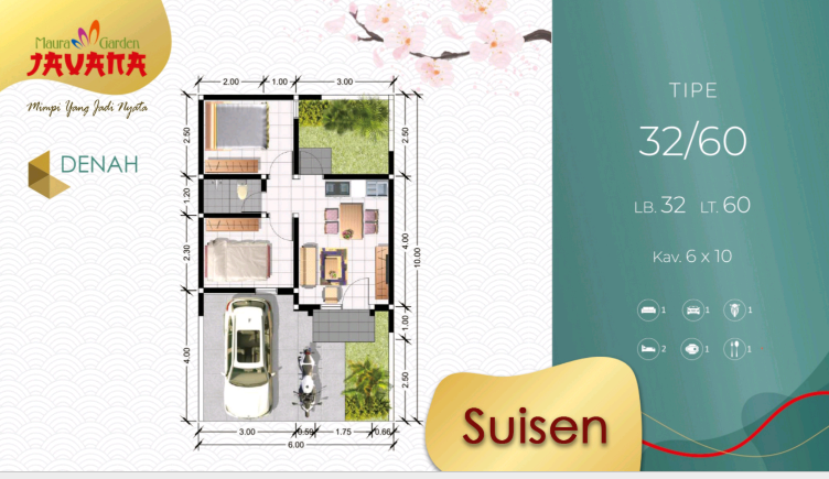 Dijual Rumah Baru Modern di Maura Garden Javana Gresik - Thumbnail 2