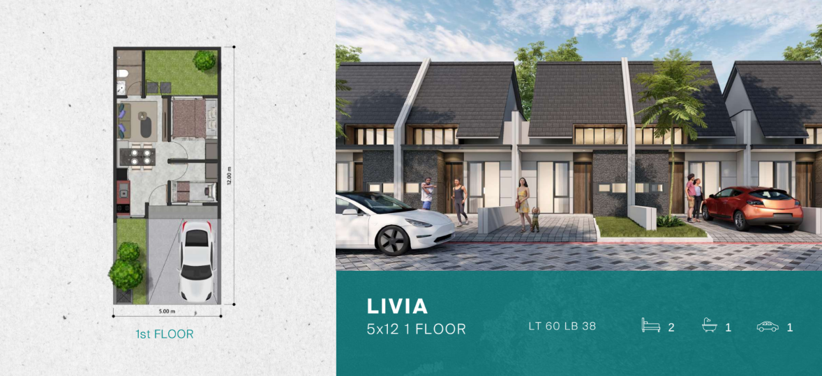 Dijual Rumah Baru Murah di Teraland Barat Gresik - Thumbnail 2