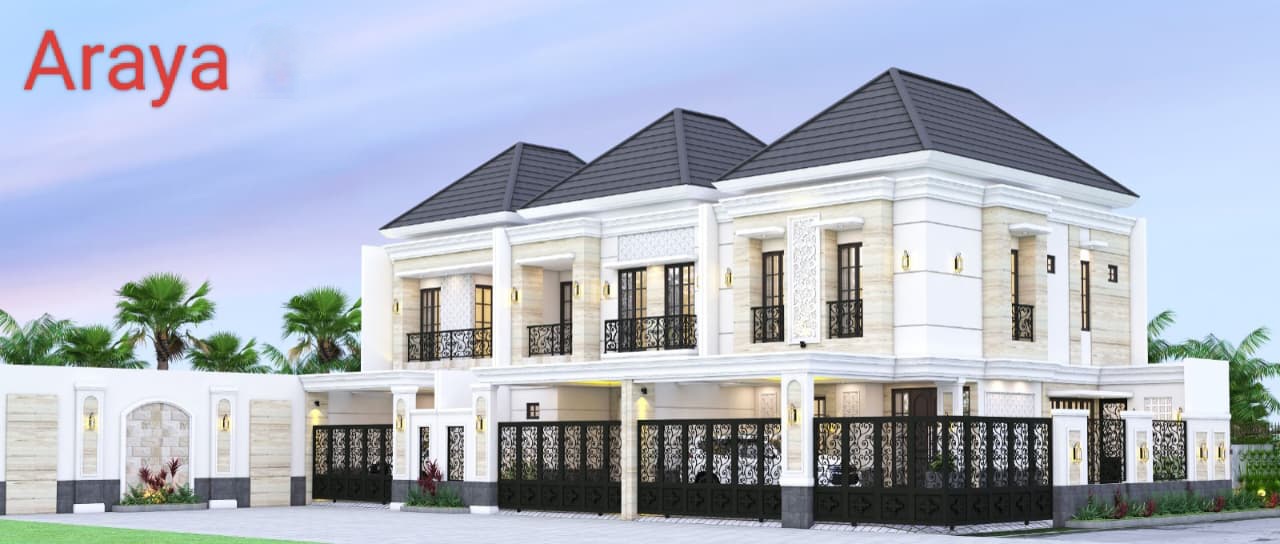 Dijual Rumah Baru Midel American Classic di Araya Galaxy Bumi Permai Surabaya Timur - Image 1