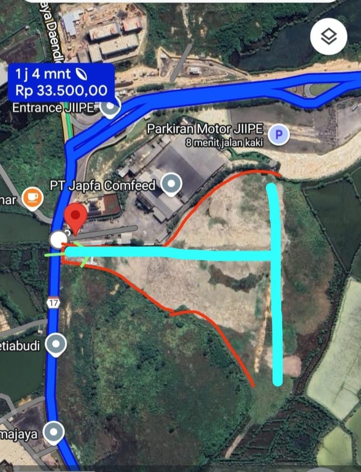 Disewakan Lahan di Manyarejo Gresik Dekat Pintu Tol Manyar - Image 1