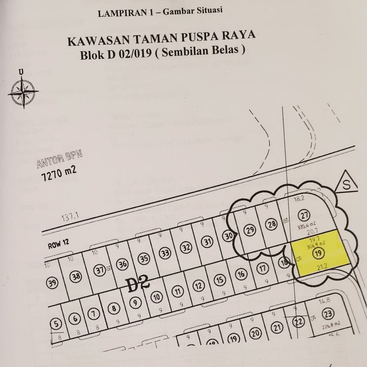 Dijual Tanah Kavling Hook di Taman Puspa Raya Citraland Surabaya Barat - Image 1