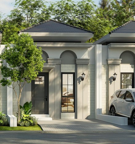 Dijual Rumah Baru Modern di North Houston Mansion Nine Surabaya Barat - Image 1