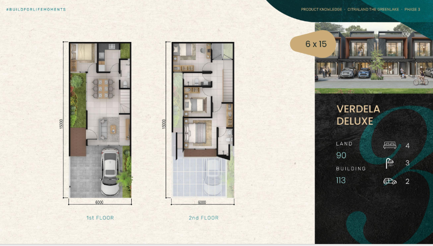 Dijual Rumah Baru di Cluster Premium di Citraland The Greenlake Surabaya Barat - Thumbnail 4