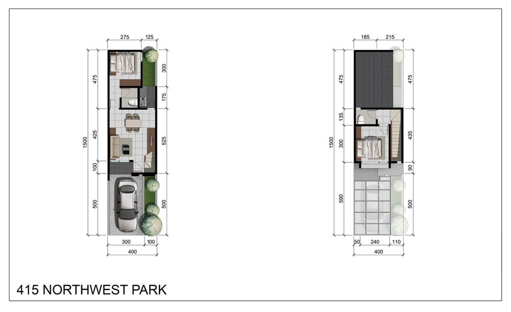 Dijual Rumah Baru Ready Unit di Cluster Northwest Park Citraland Surabaya Barat - Thumbnail 4