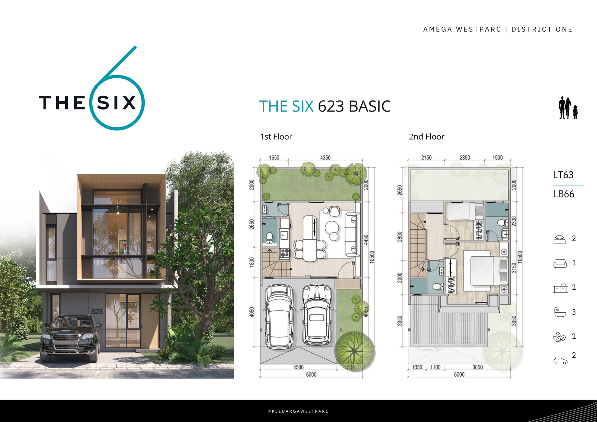 Dijual Rumah Baru Modern di Amega Westparc Gresik - Image 1