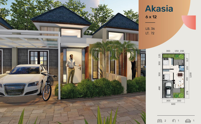 Dijual Rumah Baru Strategis di Mitra Wonokoyo Residence Gresik - Image 1