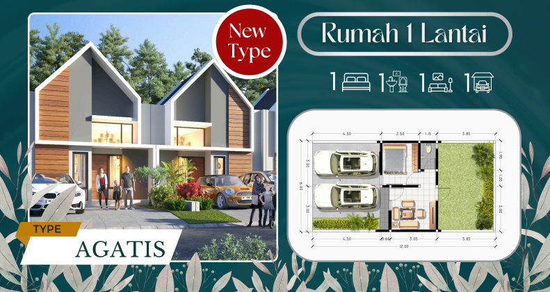 Dijual Rumah Baru Nyaman di Hasbana Land Juanda Sidoarjo - Image 1