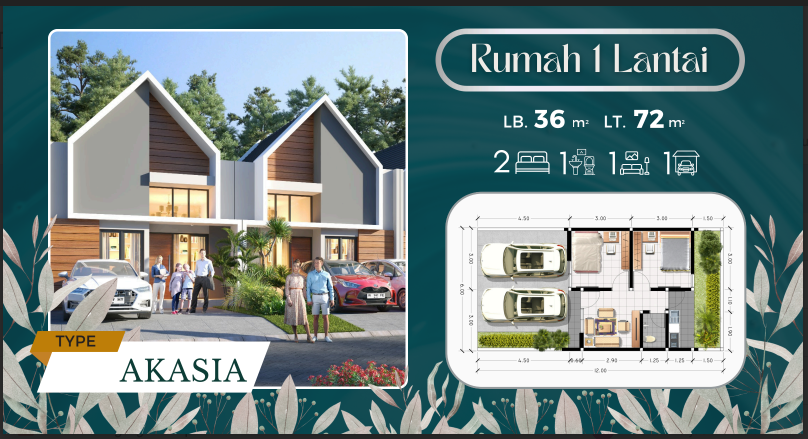Dijual Rumah Baru Nyaman di Hasbana Land Juanda Sidoarjo - Thumbnail 2