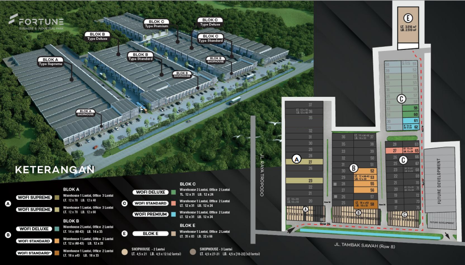Dijual Gudang Baru Strategis di Fortune Business & Industrial Park Sidoarjo - Thumbnail 2