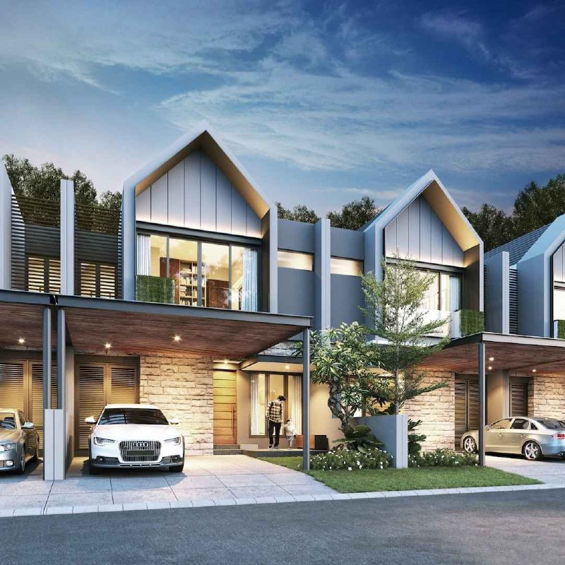 Dijual Rumah Baru Eksklusif Hamton Canal Park Residence Surabaya Barat - Image 1