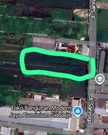 Dijual Tanah Strategis Cocok untuk Gudang di Kawasan Sari Rogo Sidoarjo - Thumbnail 2