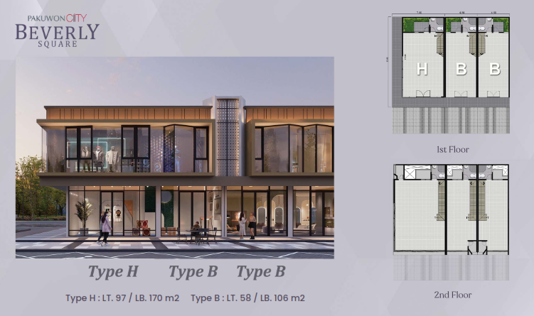 Dijual Ruko Baru Modern di Baverly Square Pakuwon City Surabaya Timur - Thumbnail 2