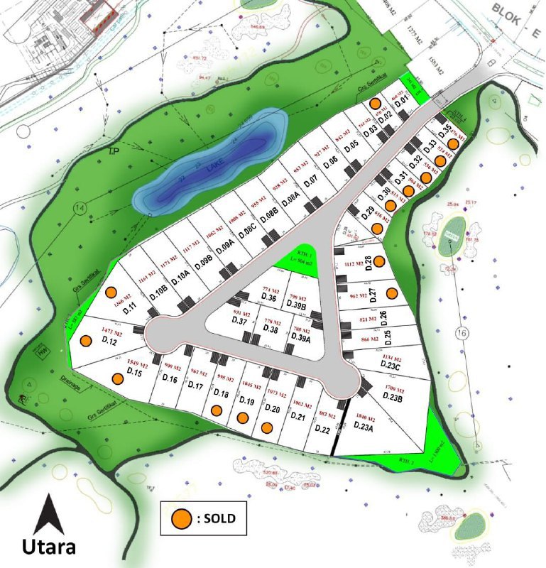 Dijual Tanah Kavling Golf View di Bukit Darmo Golf Surabaya Barat - Image 1