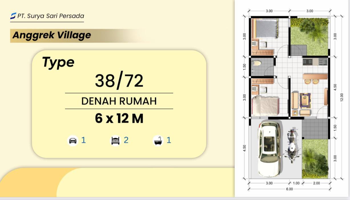 Dijual Rumah Baru Strategis di Anggrek Village Sidoarjo - Thumbnail 2