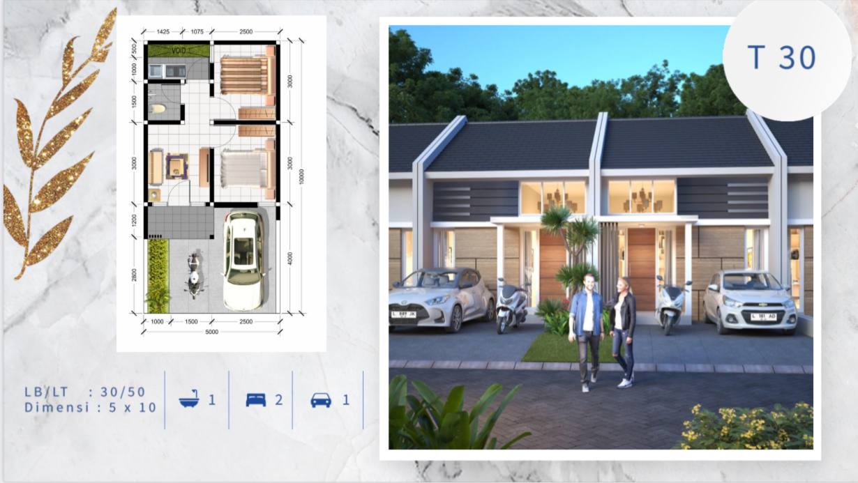 Dijual Rumah Baru Moden di Permata Gunung Anyar Surabaya Timur - Thumbnail 2