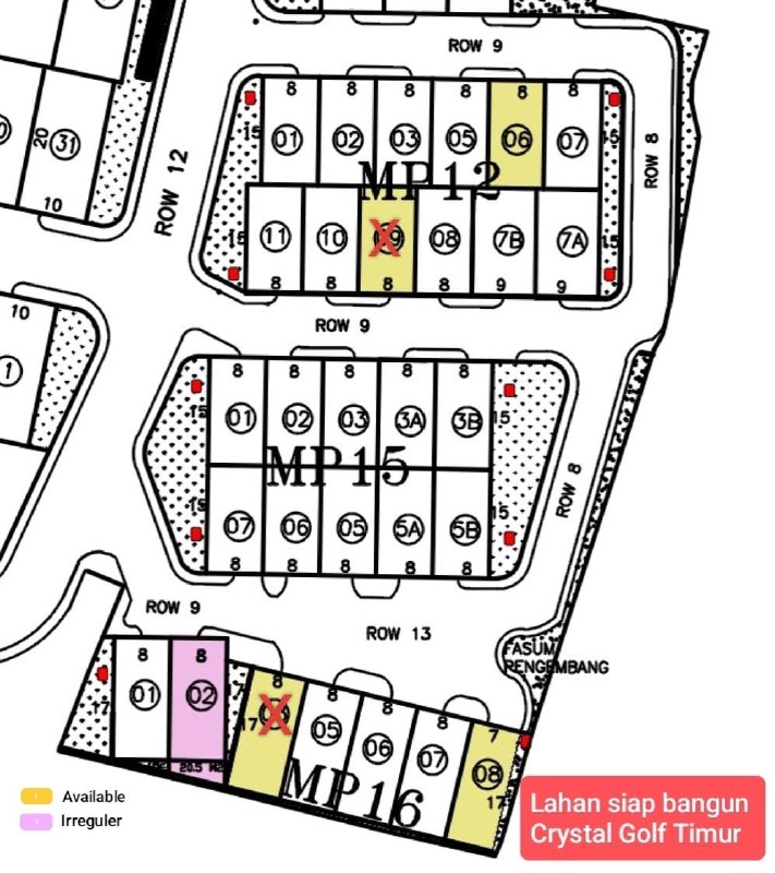 Dijual Kavling Siap Bangun di Crystal Golf Timur Citraland Surabaya Barat - Image 1