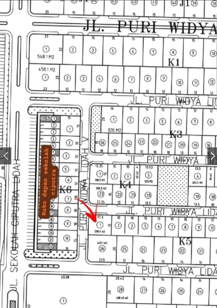 Dijual Tanah di Puri Widya Kencana Citraland Utama Surabaya Barat - Image 1
